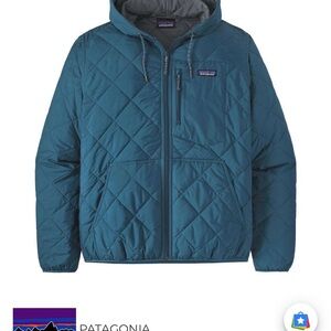 Patagonia Men's Teal Quilted Puffer Jacket